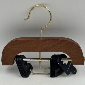 MCM Vintage Tie Organizer Rack Maple Wood Hanger Necktie Scarf belt 17 Hooks